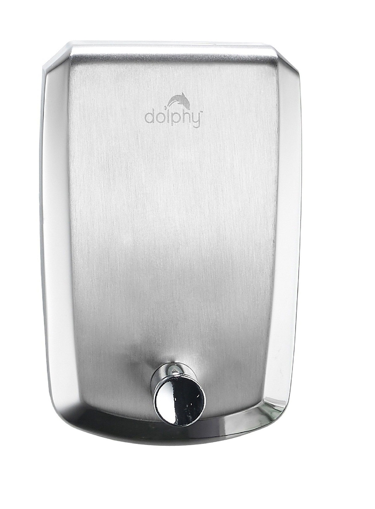 Dolphy Stainless Steel Manual Liquid Soap Dispenser 500ml – Wall Mounted, Compact & Rust-Resistant for Bathrooms, Kitchens & Commercial Washrooms
