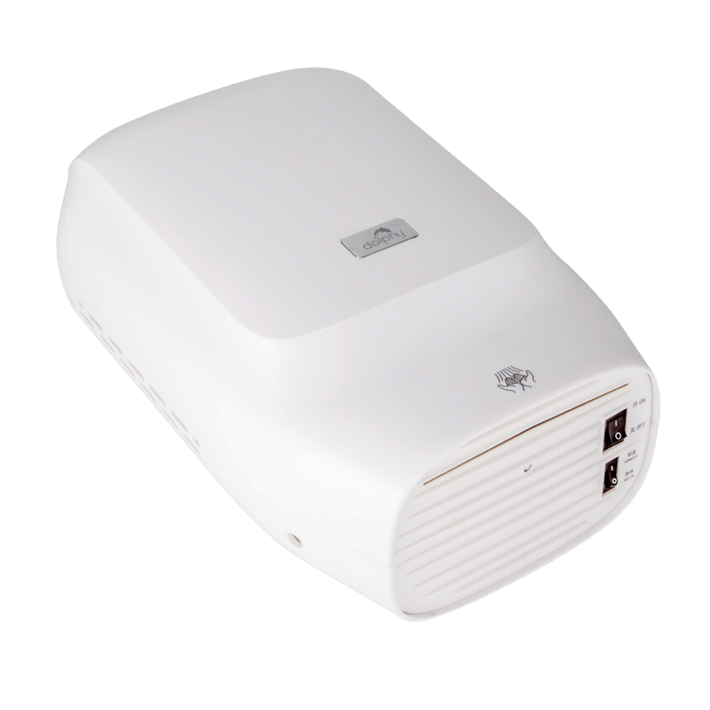 Dolphy Touchless Automatic Hand Dryer 1450W – Plaza Superfast Drying, Wall-Mounted ABS Unit in White – Hygienic, Cost-Effective & Sensor Activated