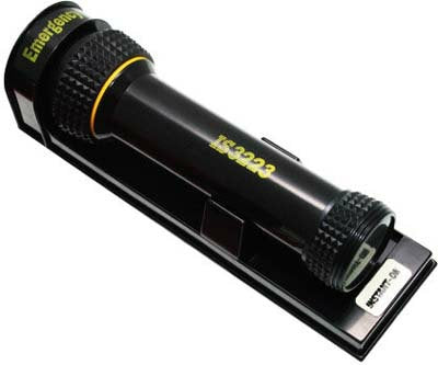 Dolphy Wall Mounted Emergency Torch – Auto LED Light, Anti-Theft Plastic Alloy Design – Black