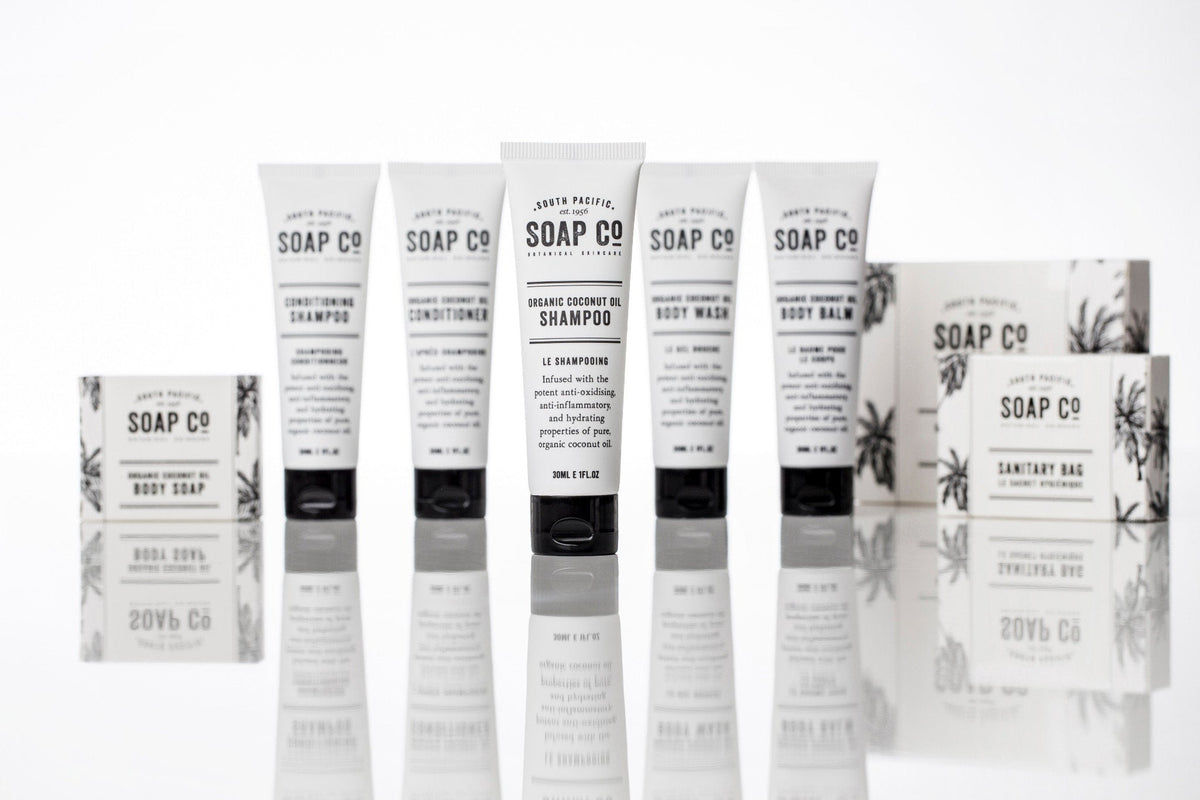 South Pacific Soap Co guest amenity range