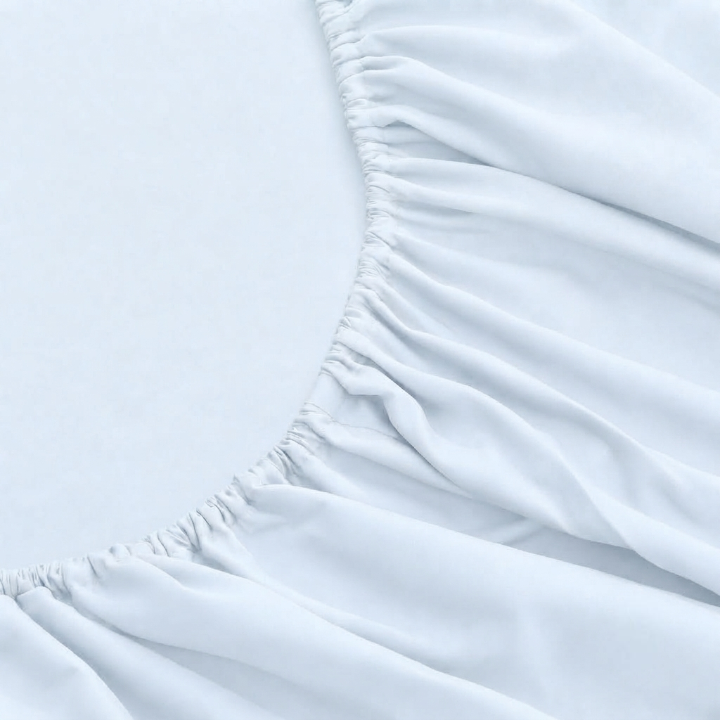 LinenCart Brushed Microfibre Fitted Sheet White.