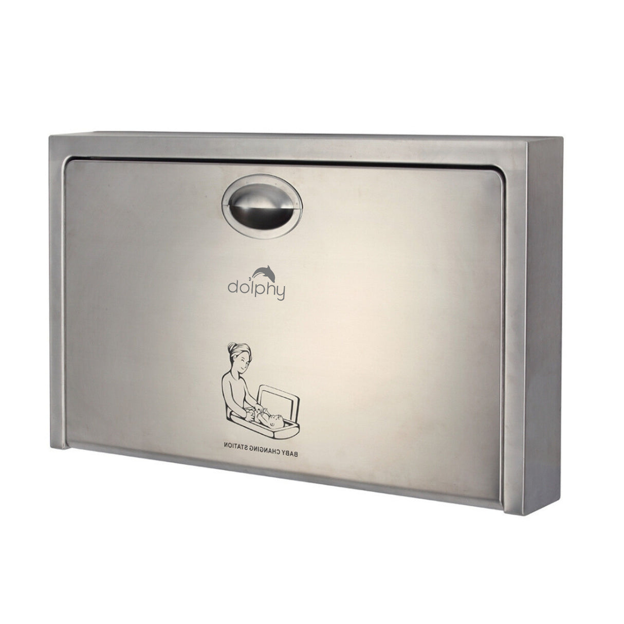Dolphy Wall-Mounted Waterproof Stainless Steel Baby Change Station – 995x520x105 mm, Heavy-Duty, Microbe-Resistant, Space-Saving Design for Commercial Bathrooms