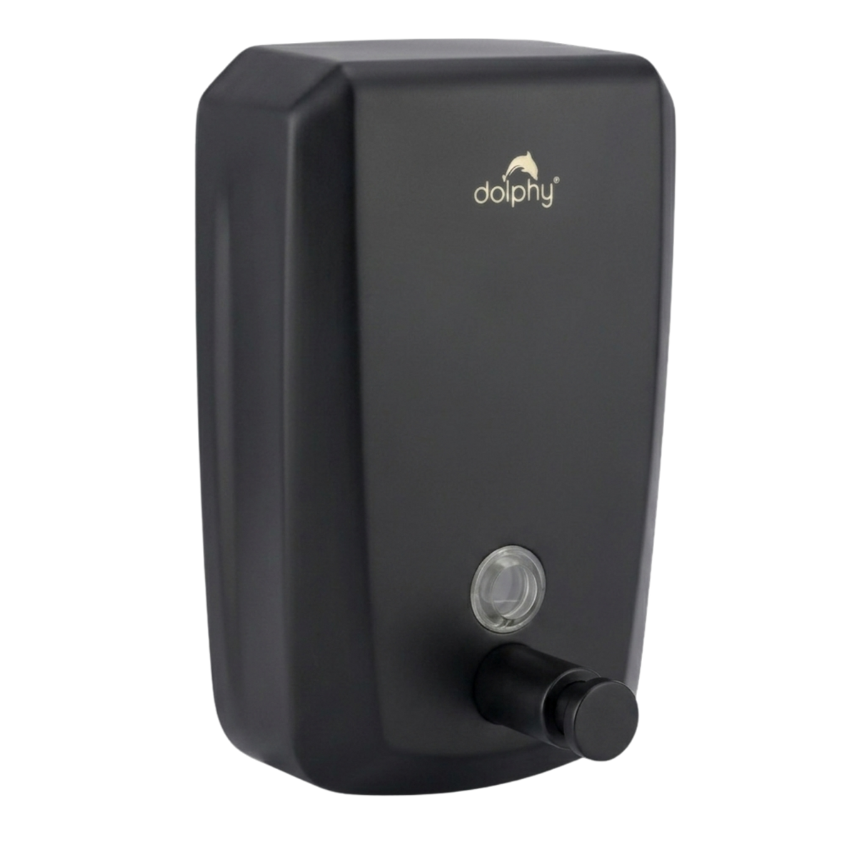 Dolphy 1000ml Manual Wall Mounted Soap Dispenser – Black Stainless Steel, Multi-Liquid Compatible for Bathrooms, Kitchens & Commercial Washrooms