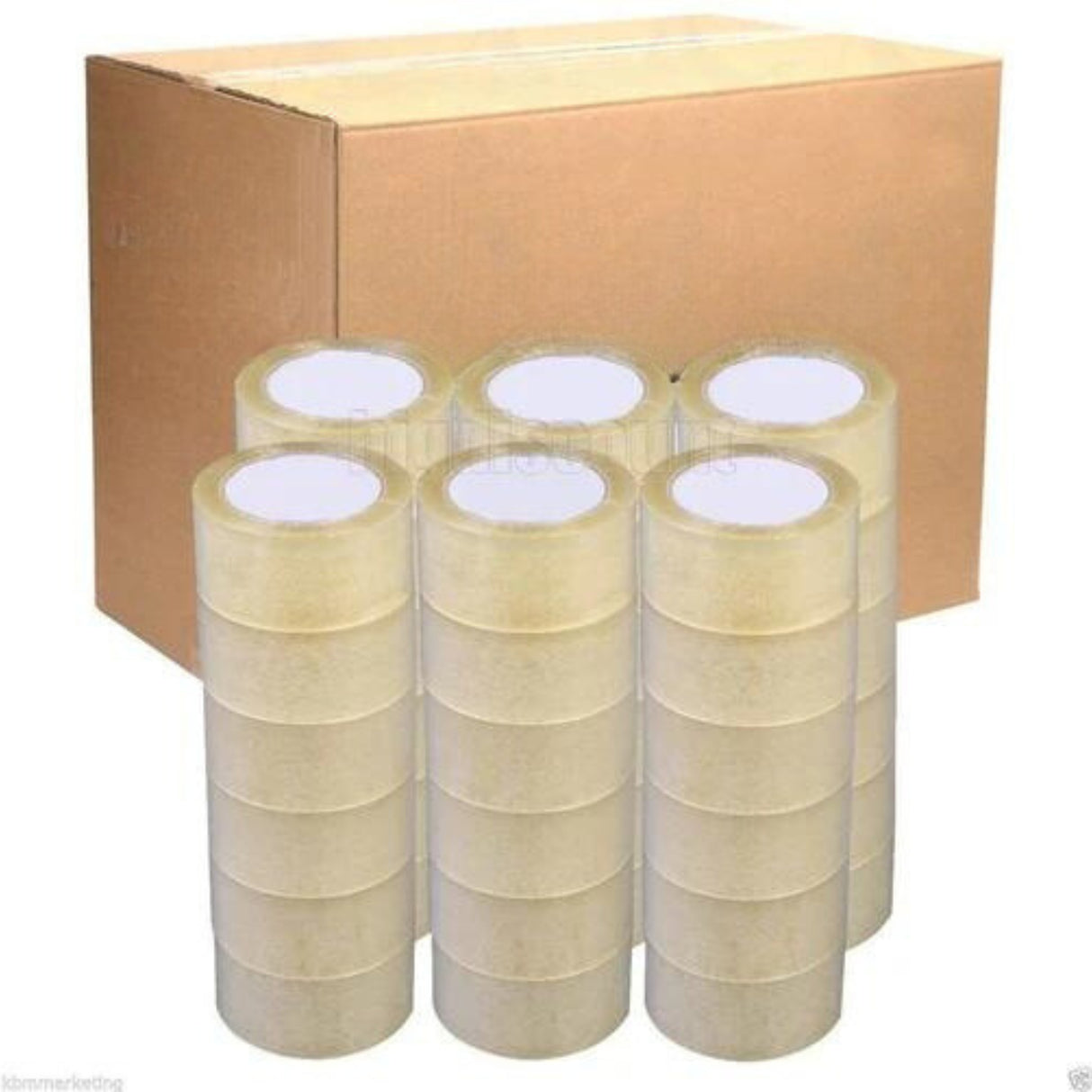 Heavy Duty Packing Tape 72 Rolls – 45 Micron Clear Adhesive Tape for Moving, Shipping & Packaging, Tear-Resistant and Strong Seal