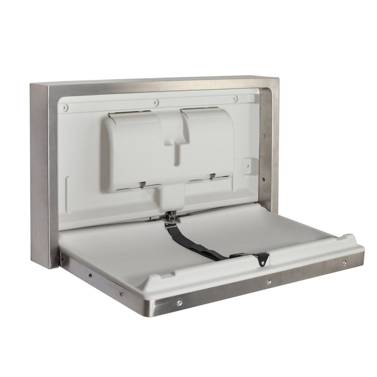 Dolphy Wall-Mounted Waterproof Stainless Steel Baby Change Station – 995x520x105 mm, Heavy-Duty, Microbe-Resistant, Space-Saving Design for Commercial Bathrooms