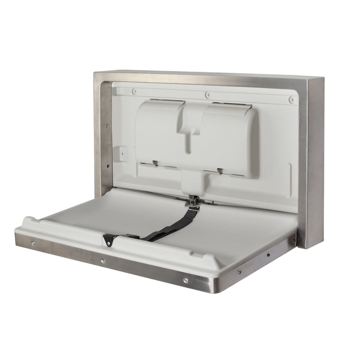 Dolphy Wall-Mounted Waterproof Stainless Steel Baby Change Station – 995x520x105 mm, Heavy-Duty, Microbe-Resistant, Space-Saving Design for Commercial Bathrooms