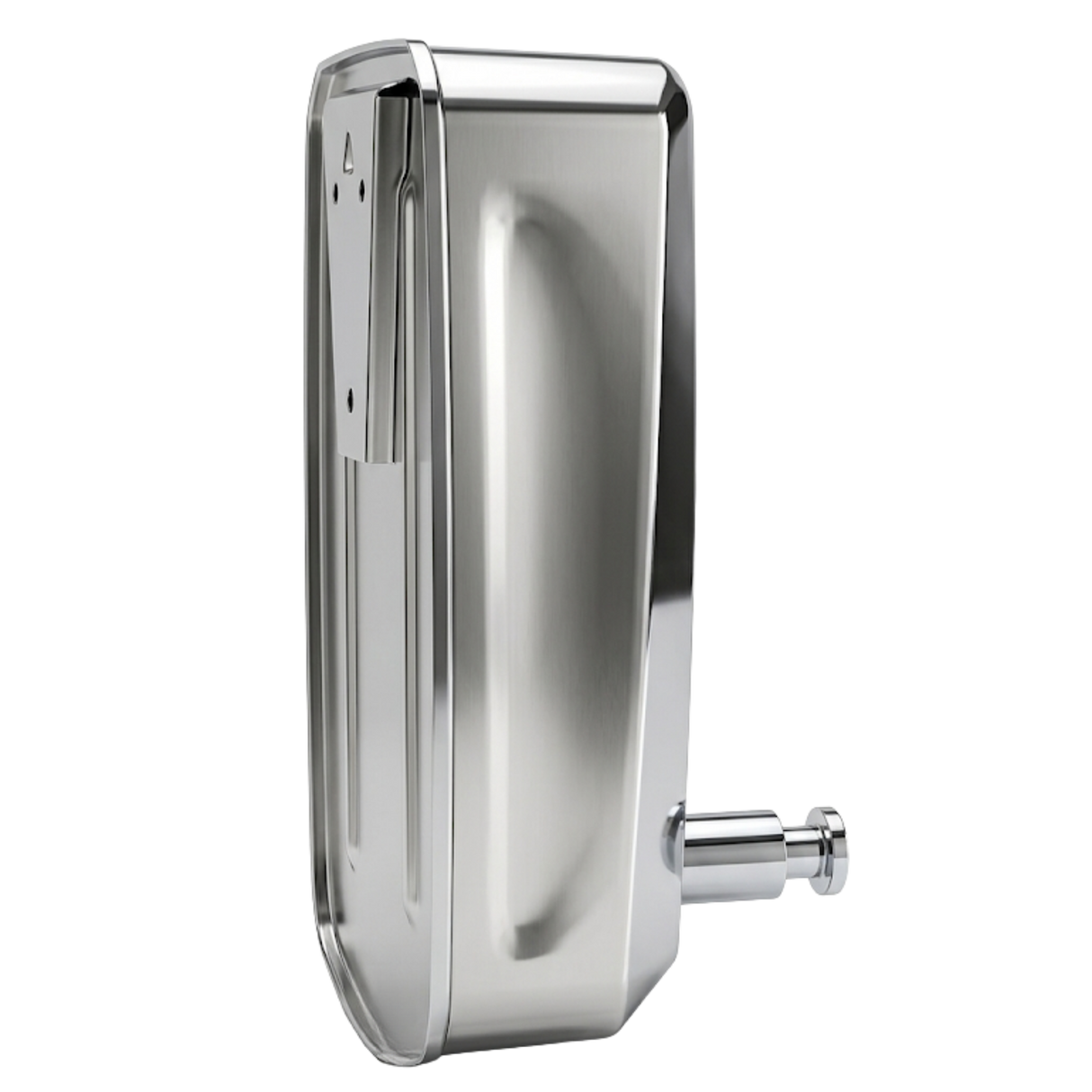 Dolphy 1000ml Manual Stainless Steel Soap Dispenser – Silver, Wall Mounted, Multi-Liquid Compatible for Bathrooms, Kitchens & Commercial Use