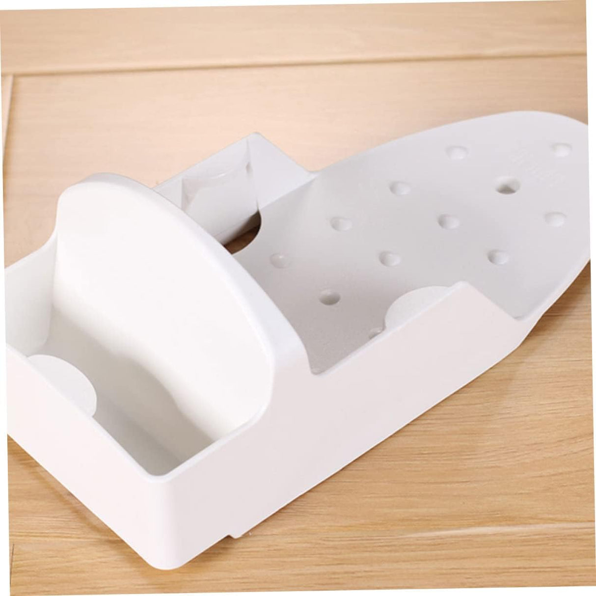 Dolphy Heat-Resistant PBT Wall Mounted Iron and Board Holder – 31.5x13.5x10.5 cm, White – Space-Saving Laundry Organiser