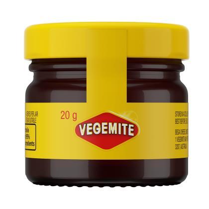 Vegemite 20g Mini Glass Jars