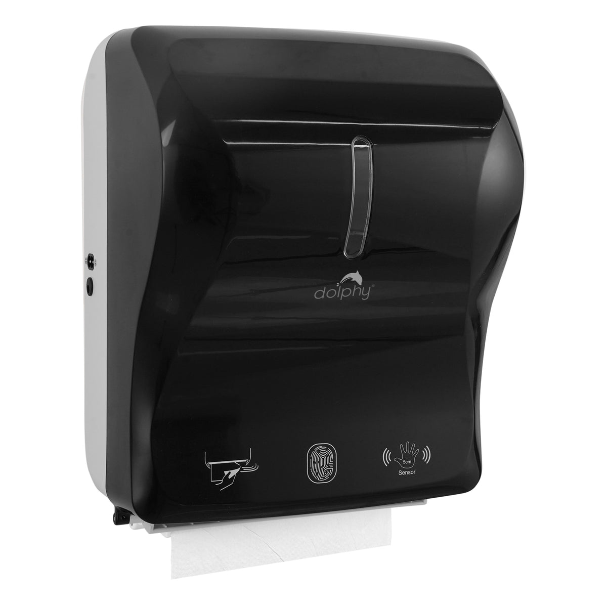 Dolphy Black Automatic Sensor Paper Towel Dispenser