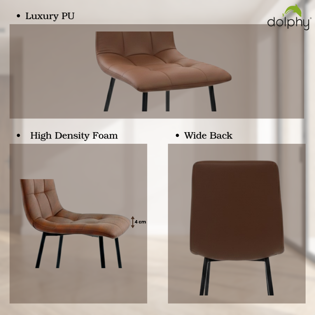 Dolphy Dining Chairs Set of 4.