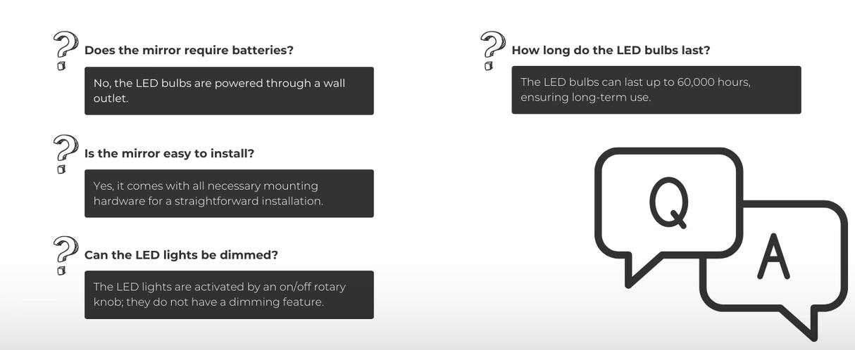 Dolphy Dual Sided LED Lighted Wall Mounted Makeup Mirror 8-Inch – 1X & 5X Magnification, Extendable Arm, 360 Swivel, Energy-Efficient Halo Lighting, Chrome Finish – Ideal for Bathrooms, Hotels & Salons