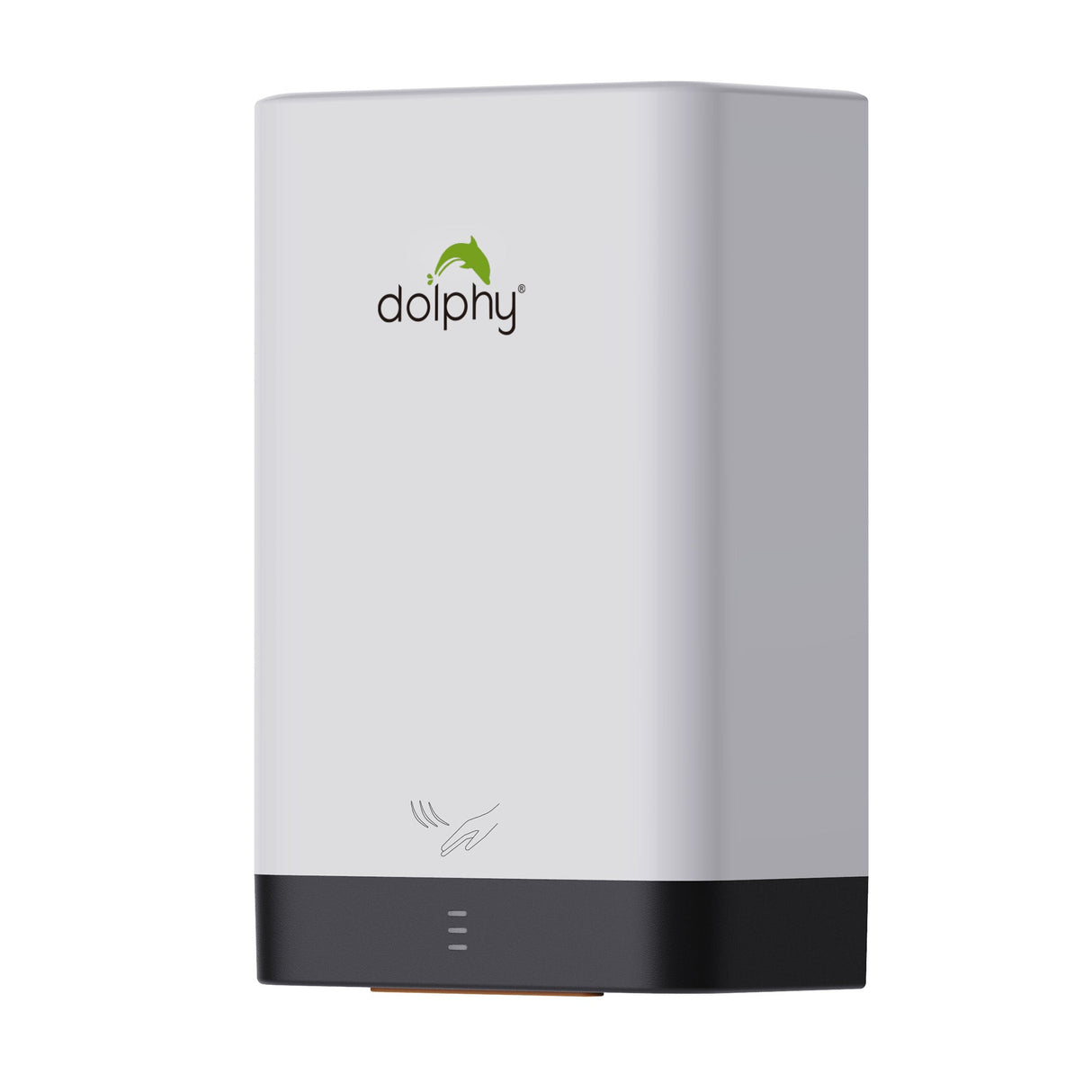 Dolphy Compact 900W High Speed Commercial Hand Dryer – 82m/s Airflow, Touchless Infrared Sensor, IP24 Rated, Ultra-Slim 154mm Design for Commercial Washrooms