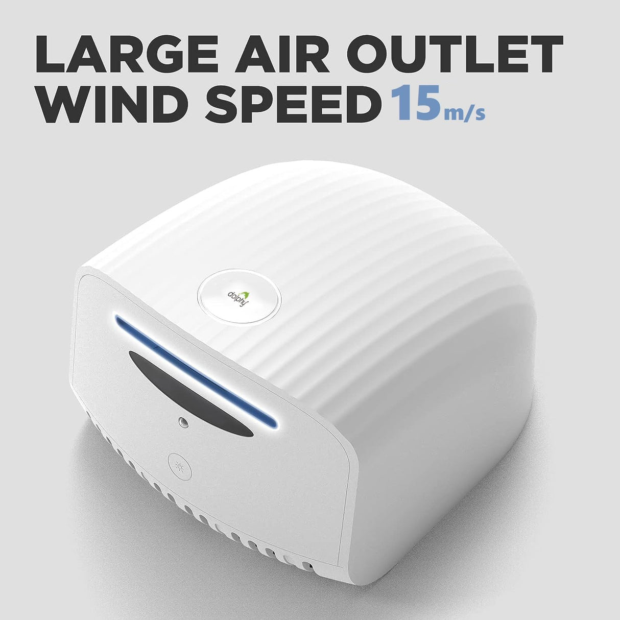 Dolphy Automatic 1200W Touchless Hand Dryer – Wall Mount, ABS Body, White