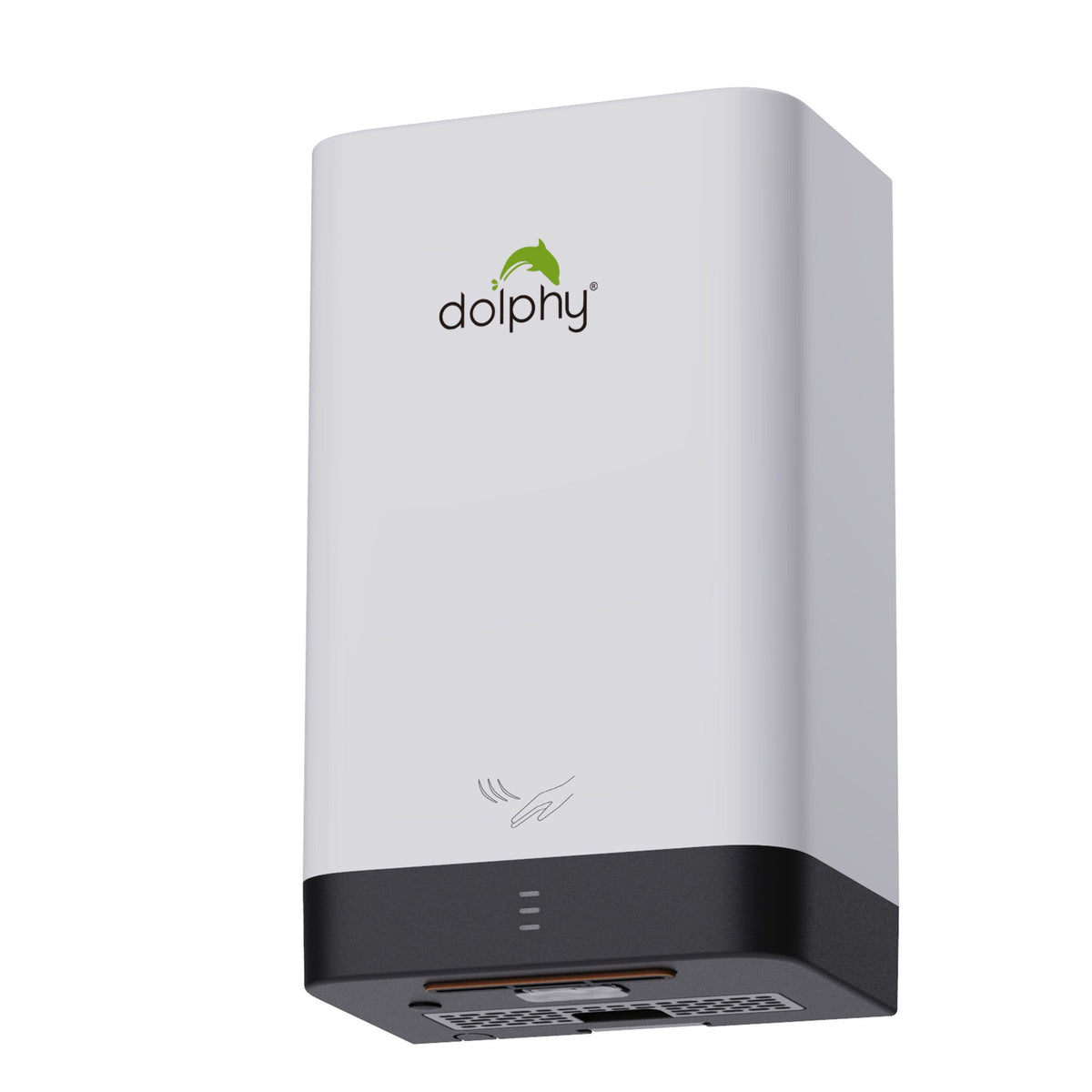 Dolphy Compact 900W High Speed Commercial Hand Dryer – 82m/s Airflow, Touchless Infrared Sensor, IP24 Rated, Ultra-Slim 154mm Design for Commercial Washrooms