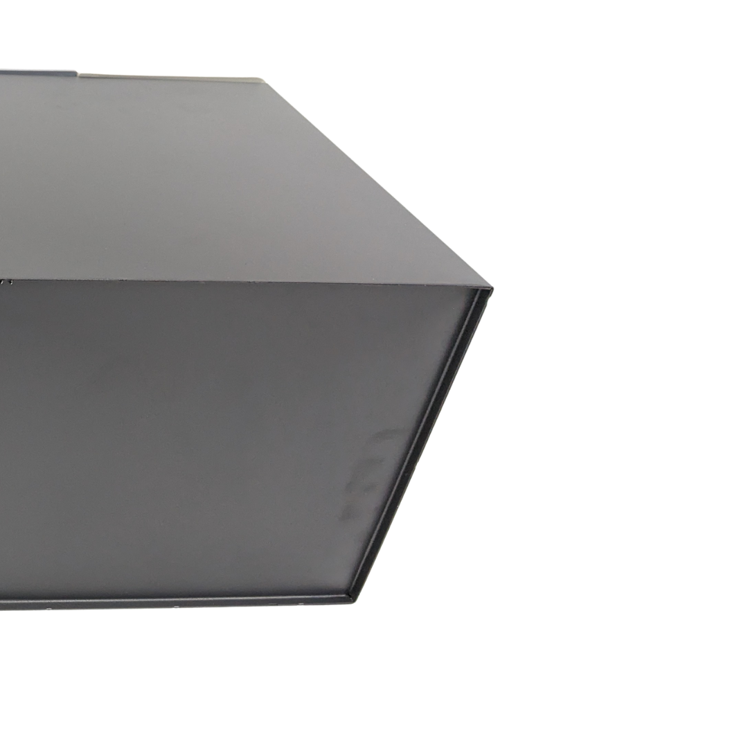 Dolphy 14L Dual Compartment Rectangle Room Dustbin – Metal & ABS Waste Bin with Two Containers – Black