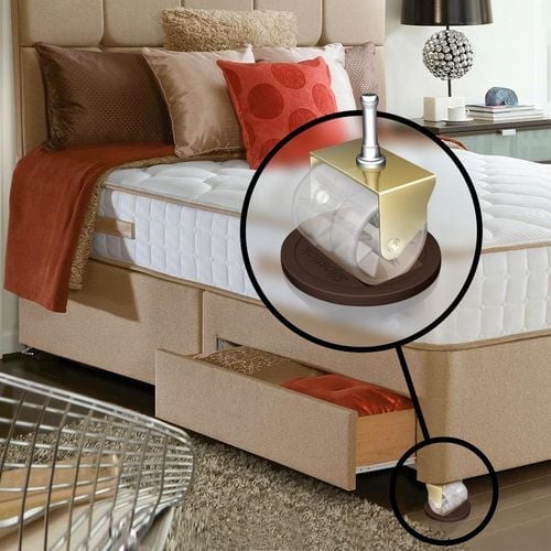 Slipstick Chocolate Castor Cup Gripper - 4 Set