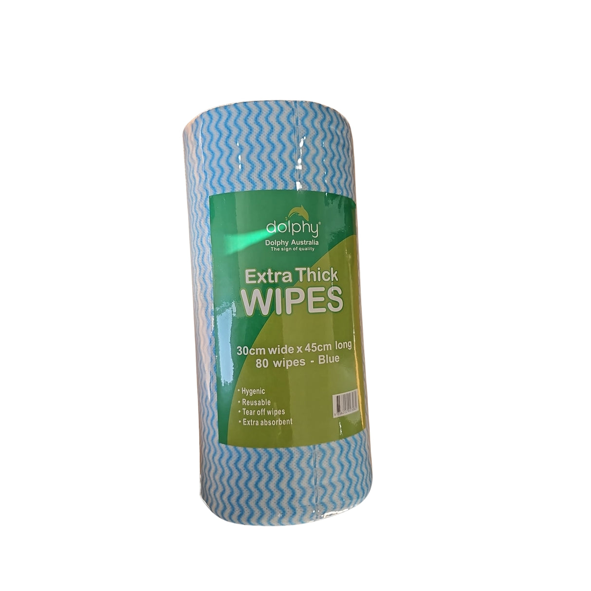 Extra Thick Cleaning Wipes 4 Pack – Chux Superwipes Roll with 80 Sheets per Roll, 30x45cm, Super Absorbent, Tear-Off & Reusable Cloths