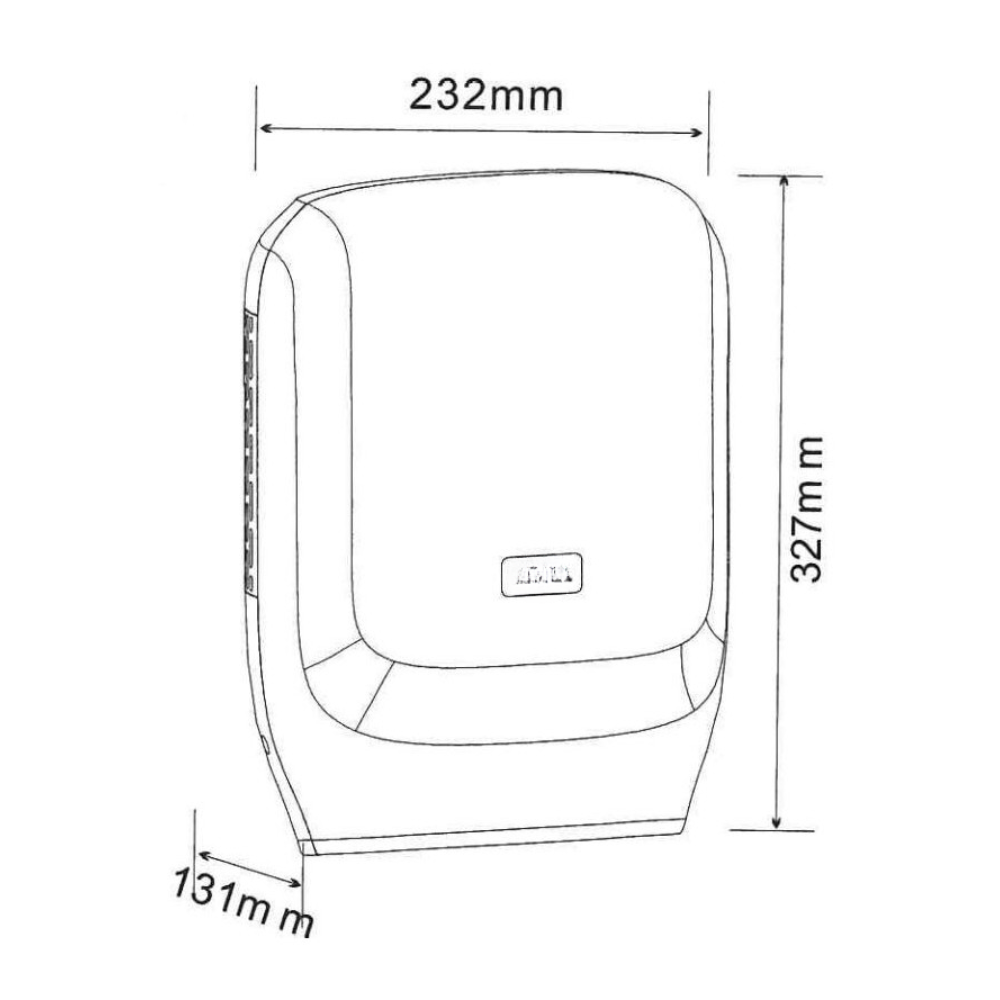 Dolphy Touchless Automatic Hand Dryer 1450W – Plaza Superfast Drying, Wall-Mounted ABS Unit in White – Hygienic, Cost-Effective & Sensor Activated