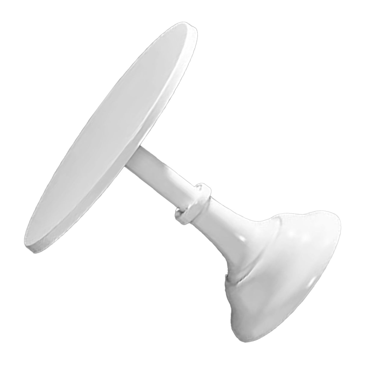 Metal Cake Stand European Style Anti Slip Round Cake Stand for Weddings Parties Anniversaries Medium White