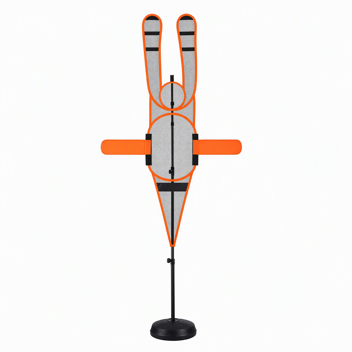 Basketball Defender Dummy 155-275cm Adjustable Shooting Passing Training Mannequin Black Orange.