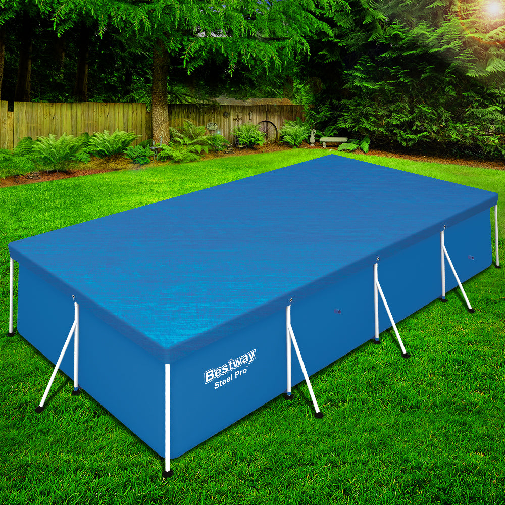 Bestway 58017 Pool Cover Fits 4x2.11m Above Ground Swimming Pool PE Blanket
