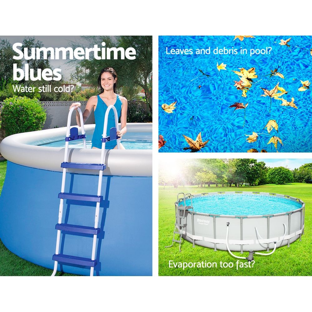 Bestway Pool Cover Fits 3.05m/10ft Round Swimming Pool PE Blanket 2.89m