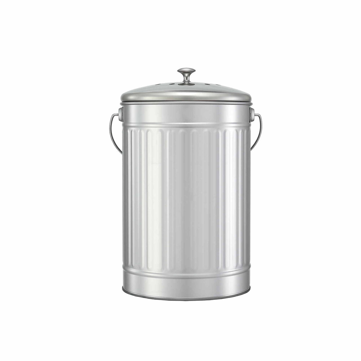 Gardeon Compost Bin Kitchen Countertop Food Waste Caddy 6L Silver