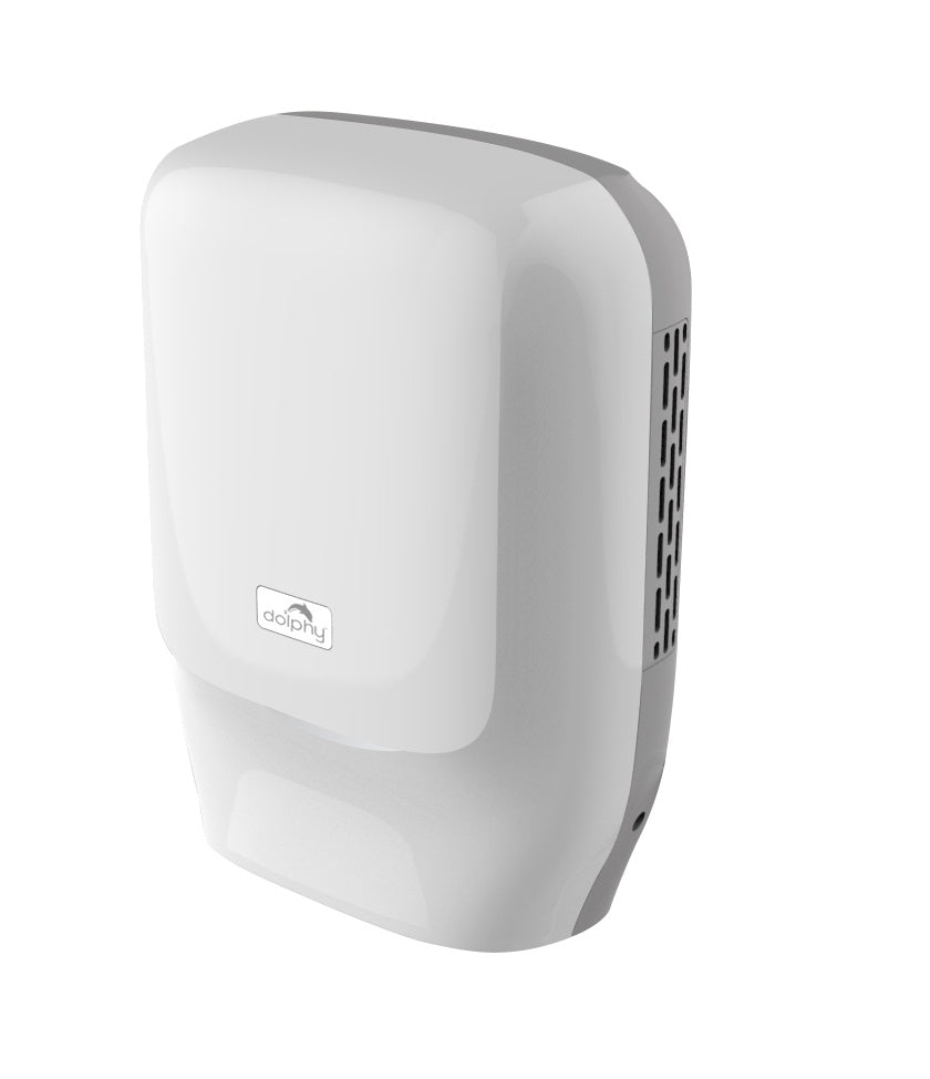 Dolphy Touchless Automatic Hand Dryer 1450W – Plaza Superfast Drying, Wall-Mounted ABS Unit in White – Hygienic, Cost-Effective & Sensor Activated