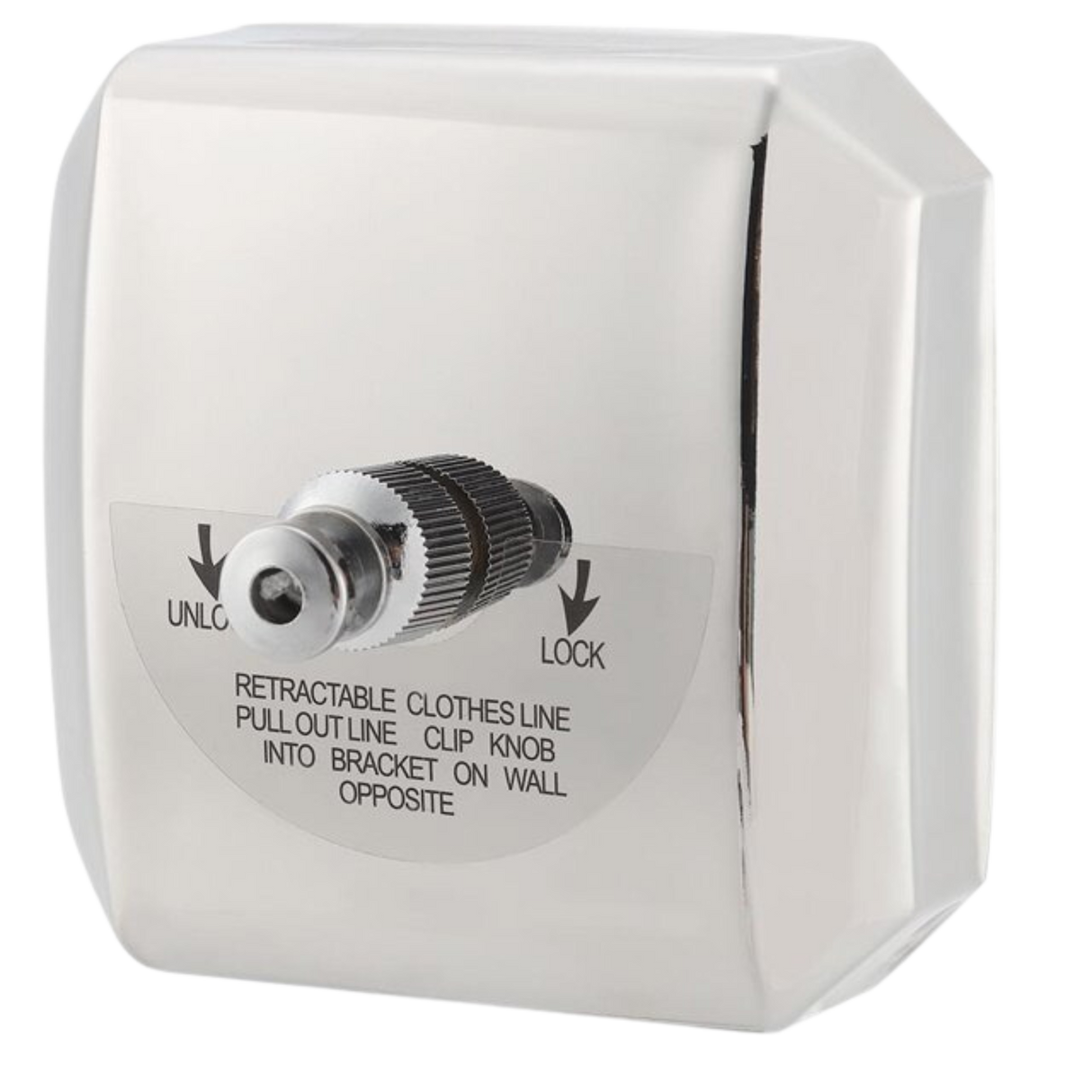 Dolphy Retractable Stainless Steel Square Clothesline – Wall Mounted 304 Mirror Finish Drying Line for Bathroom, Balcony & Laundry Use