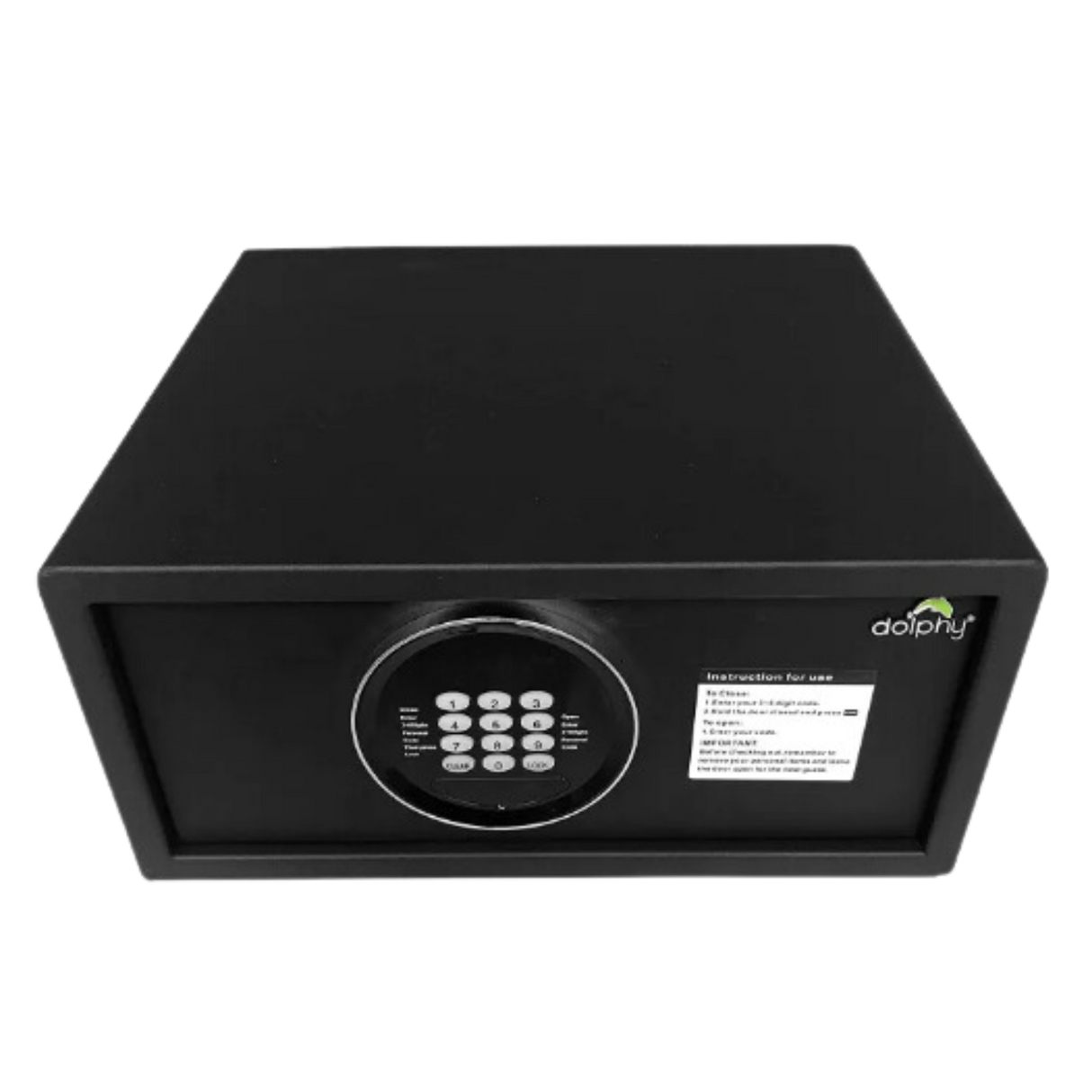 Dolphy Automatic Opening Digital Safe – Steel Security Safe 42x37x20 cm, Wall/Floor Mount, Black with Keypad Lock