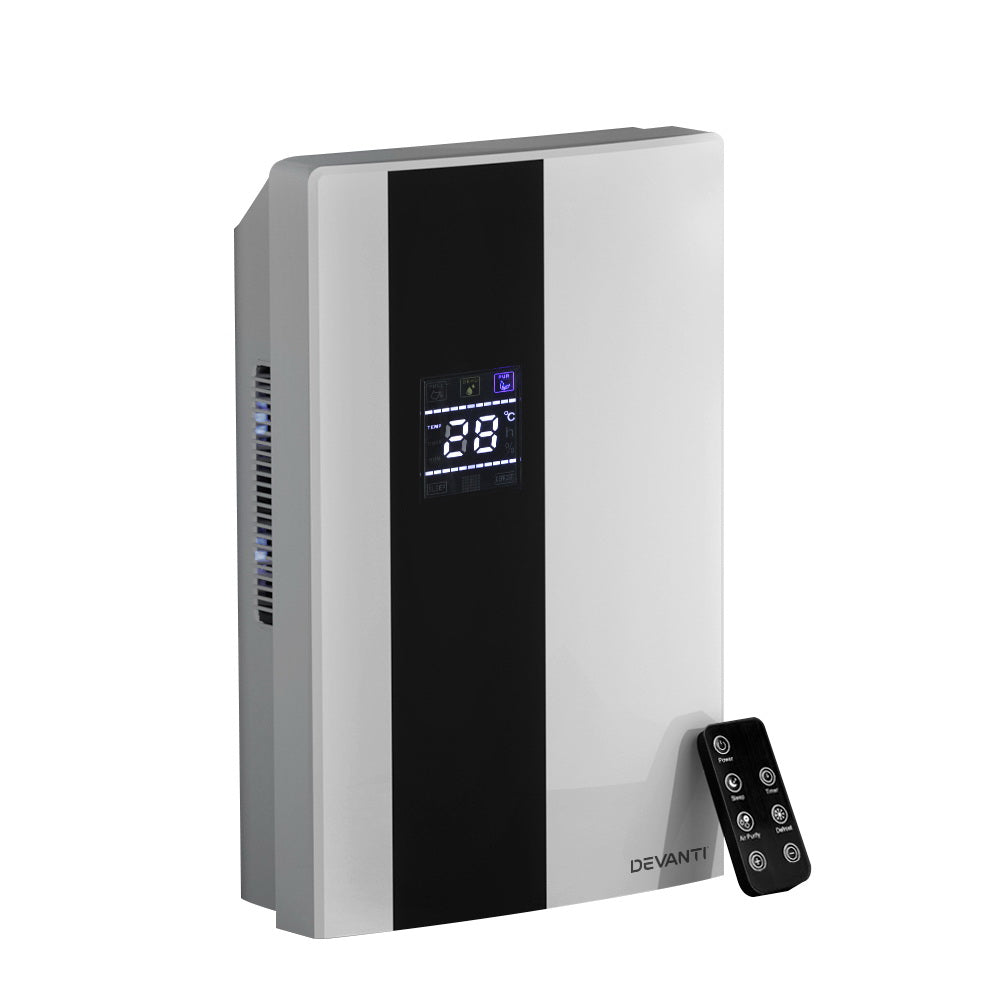 Devanti 2L dehumidifier and air purifier, white