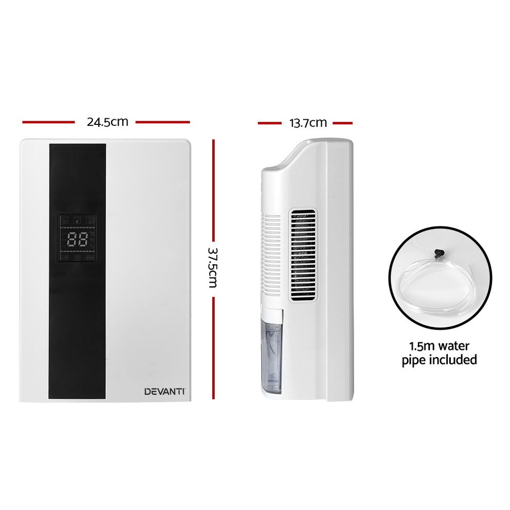Devanti 2L dehumidifier and air purifier, white