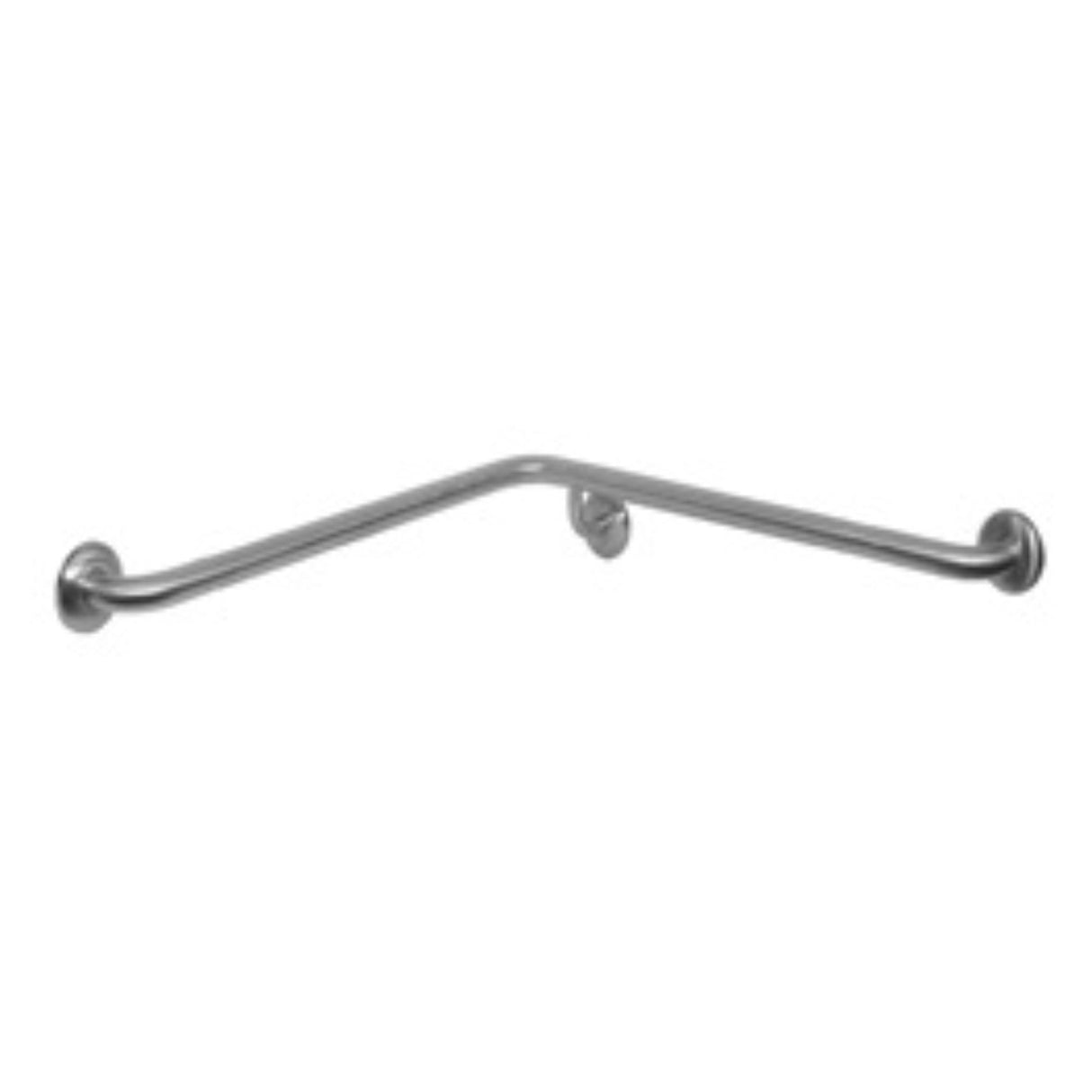 Dolphy Corner Wall Flush Mount Shower Grab Rail LH 750x750mm – Stainless Steel Bathroom Safety Bar – Silver