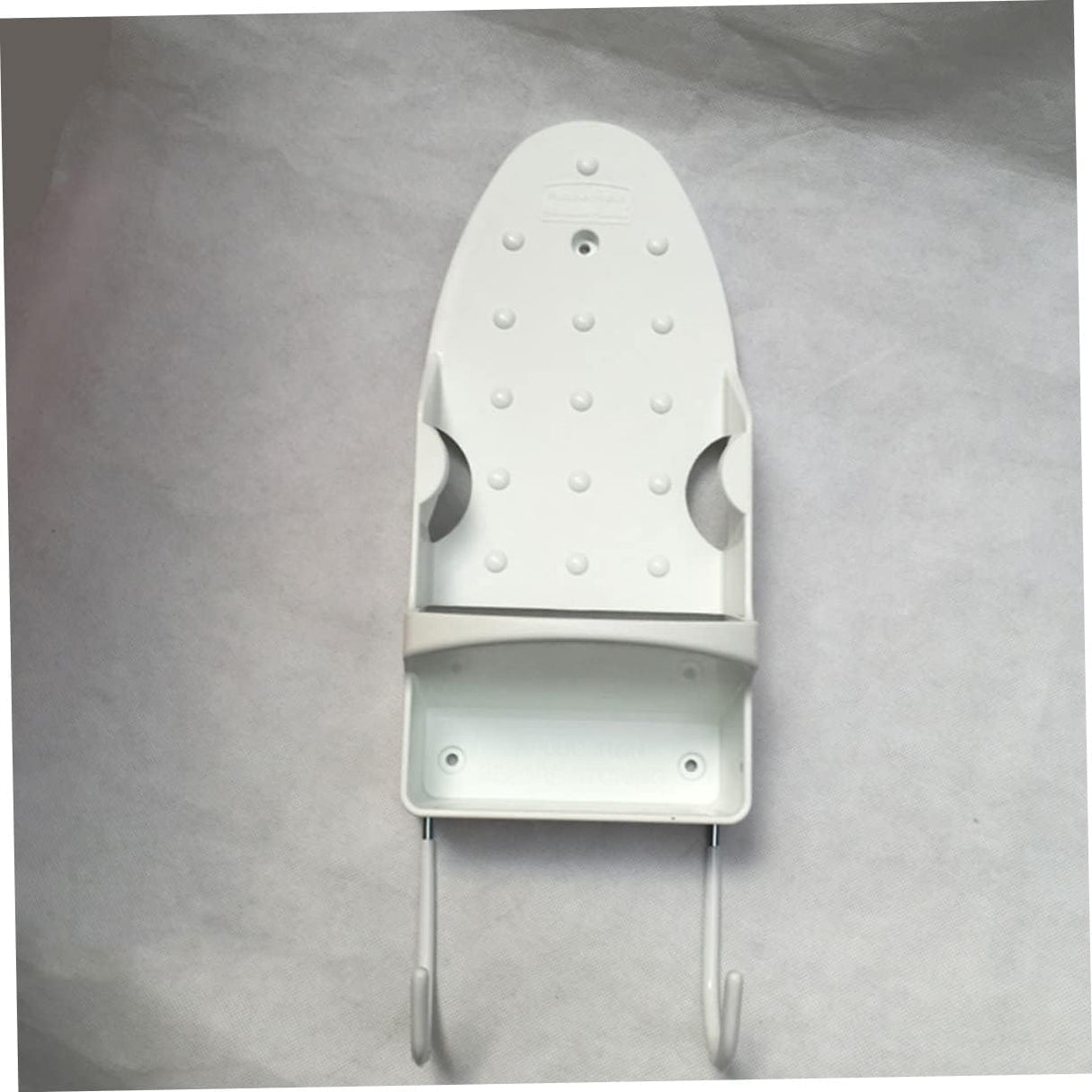 Dolphy Heat-Resistant PBT Wall Mounted Iron and Board Holder – 31.5x13.5x10.5 cm, White – Space-Saving Laundry Organiser