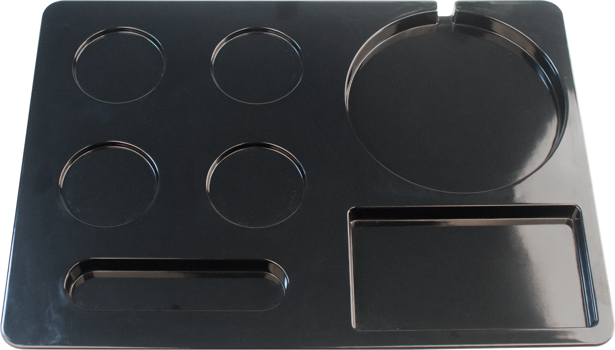 Dolphy Melamine Kettle Tray – Hotel Hospitality Beverage Tray with Kettle Base Slot, Water-Resistant & Heat-Resistant Design for Guest Rooms