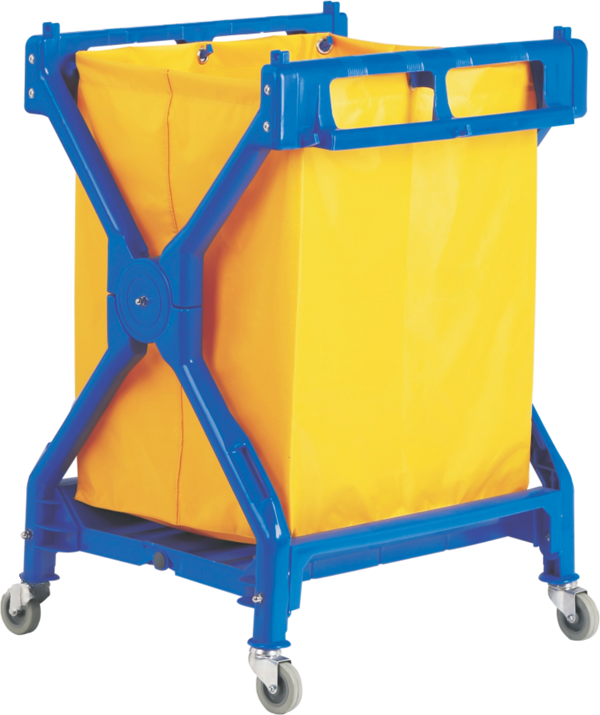 Dolphy Commercial Folding Laundry Linen Trolley – Blue