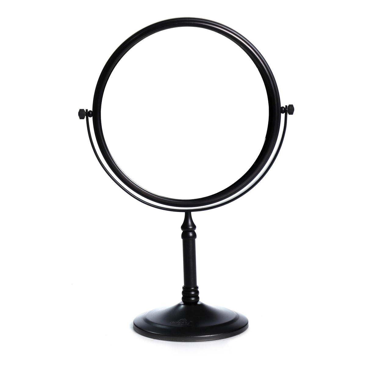 Dolphy 8-Inch Dual-Sided 5X Tabletop Magnifying Mirror – 1X/5X Magnification, 360° Swivel, Freestanding Makeup Mirror –
