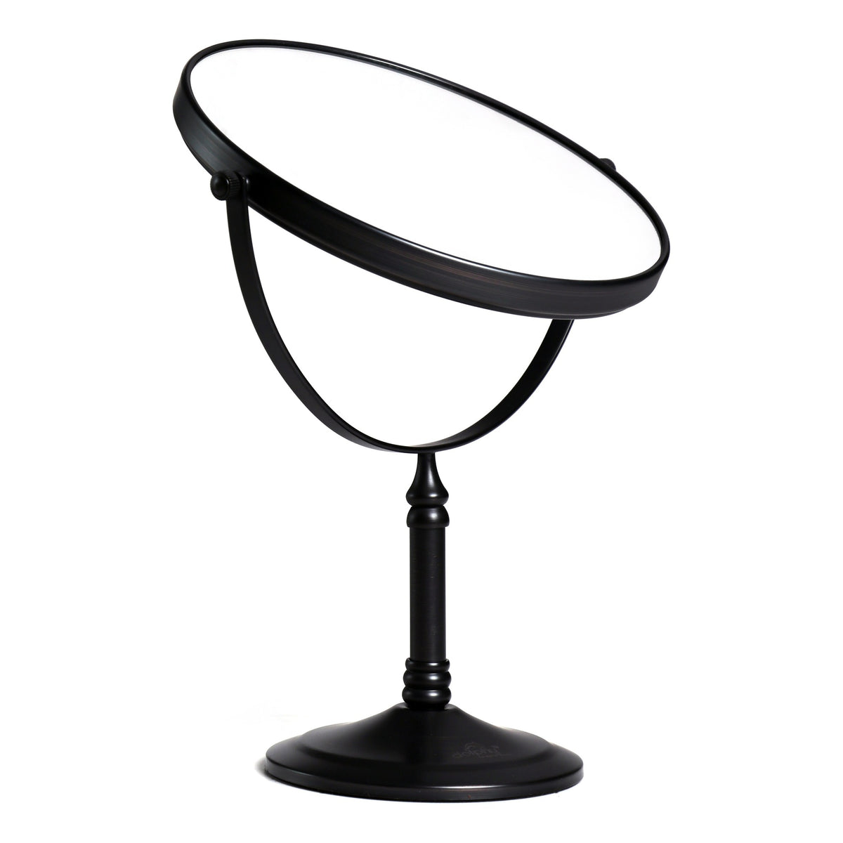 Dolphy 8-Inch Dual-Sided 5X Tabletop Magnifying Mirror – 1X/5X Magnification, 360° Swivel, Freestanding Makeup Mirror –