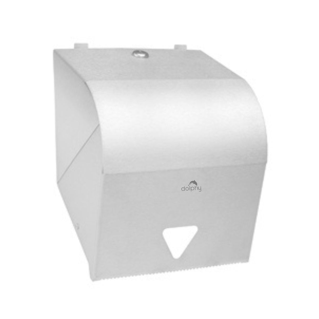 Dolphy Secure Lock Paper Towel Dispenser – White 304 Stainless Steel – Wall Mounted with Key Lock & Viewing Window for Commercial Use