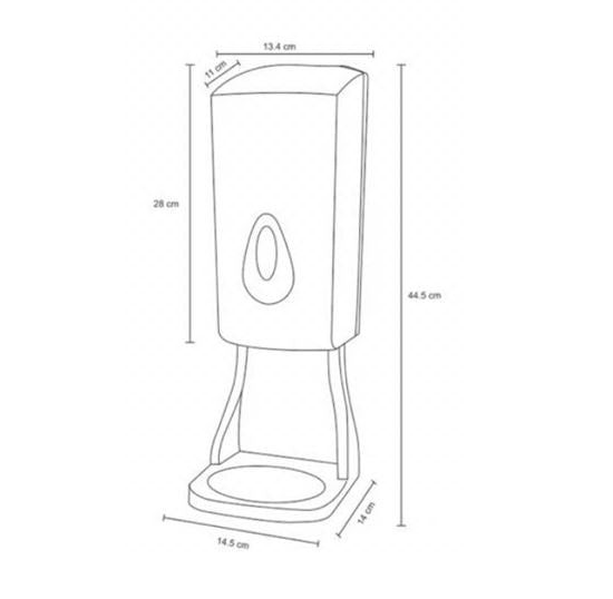 Dolphy Automatic Soap & Sanitiser Dispenser with Drip Tray 1000ml – White ABS, Touch-Free Infrared Sensor, Refillable & Hygienic Design for Commercial & Residential Use