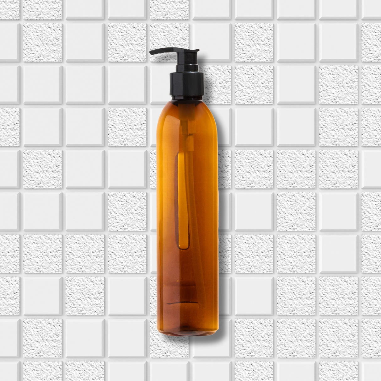 Dolphy 360ml Manual Soap Dispenser – Brown ABS Wall Mount, Liquid Dispenser with Transparent Reservoir for Bathroom, Kitchen & Commercial Use