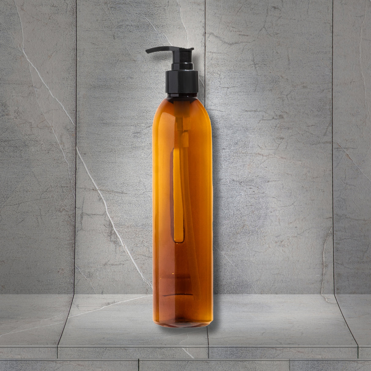 Dolphy 360ml Manual Soap Dispenser – Brown ABS Wall Mount, Liquid Dispenser with Transparent Reservoir for Bathroom, Kitchen & Commercial Use