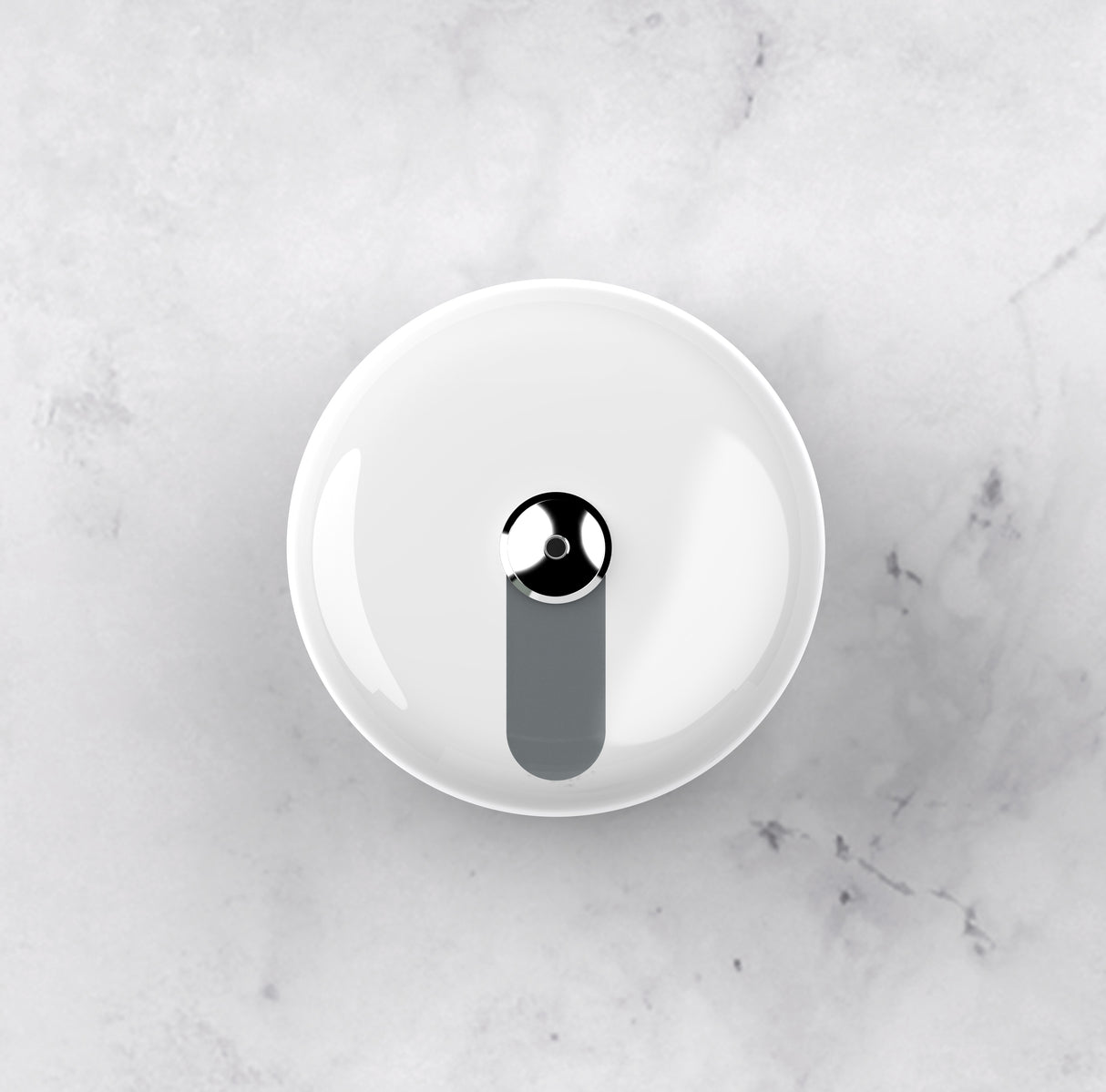 Dolphy White ABS Centre Pull Toilet Paper Dispenser – Lockable, Durable & Space-Saving