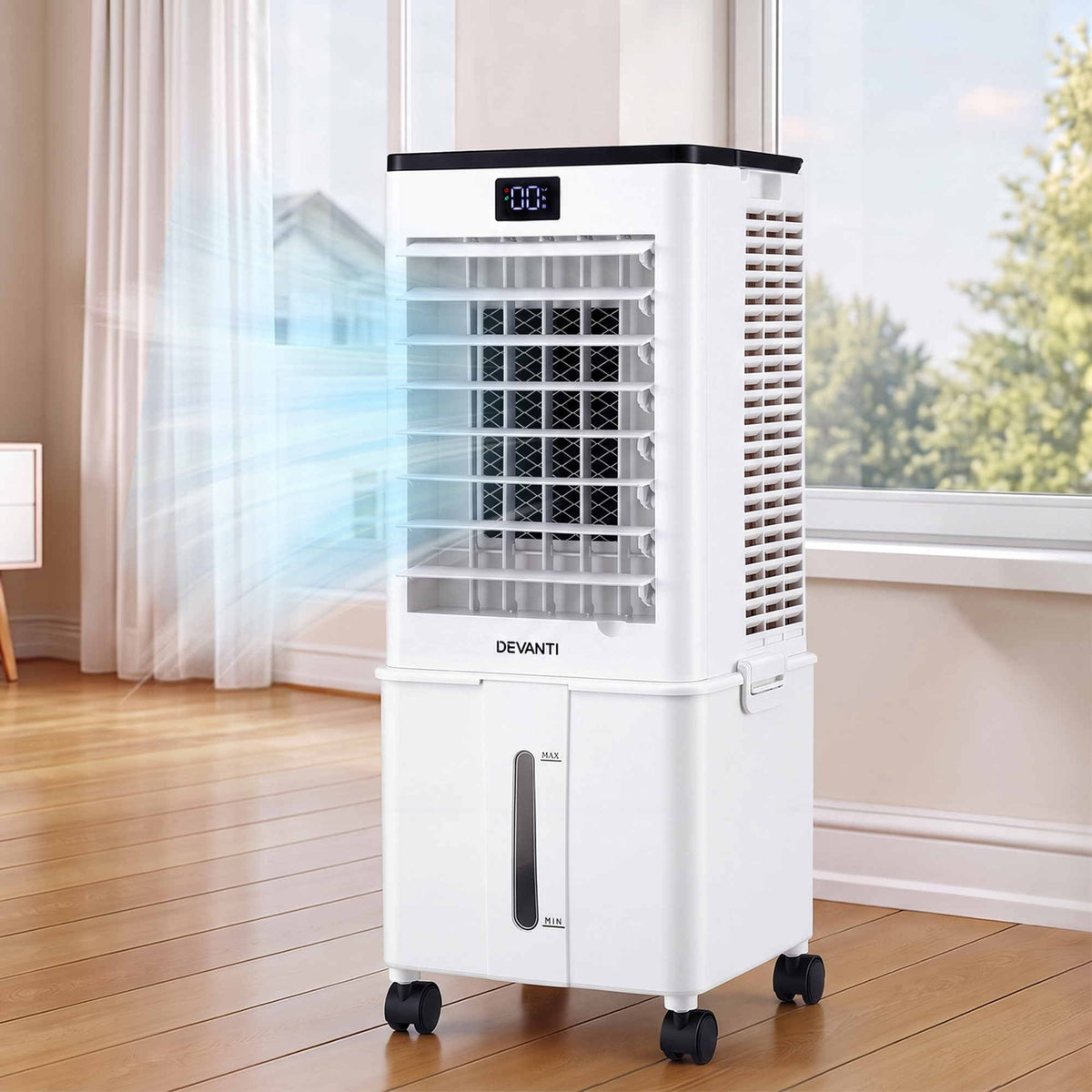 Devanti 8L 3-in-1 Evaporative Air Cooler 4 Ice Packs Remote Control 3 Speed