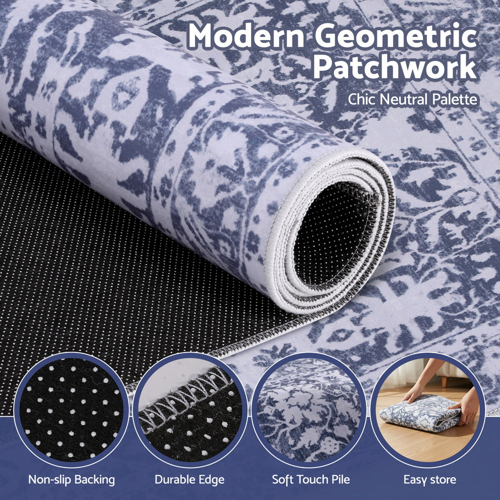 Artiss Floor Rug 50X80cm Doormat Soft Velvet Non-Slip Bath Mat Small Rug Modern