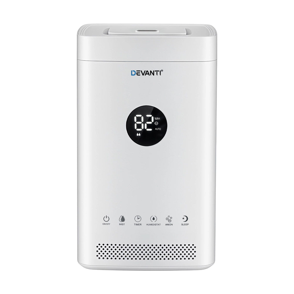 Devanti Ultrasonic Humidifier Air Purifier Top Fill Auto Humidity 3.5L White
