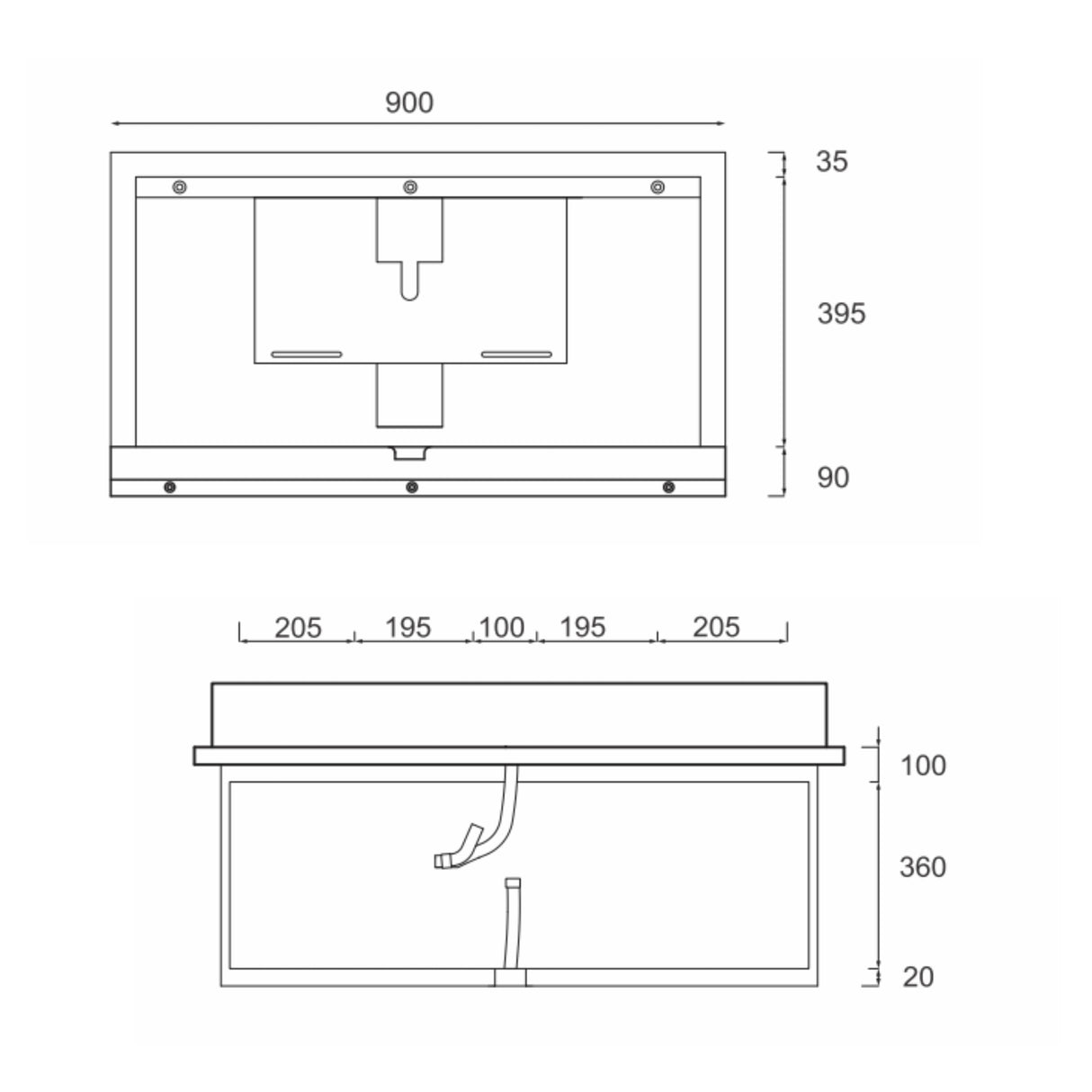 Dolphy Wall-Mounted Waterproof Stainless Steel Baby Change Station – 995x520x105 mm, Heavy-Duty, Microbe-Resistant, Space-Saving Design for Commercial Bathrooms