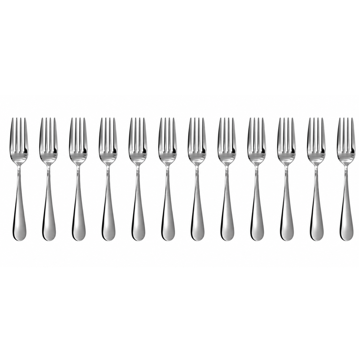 Dolphy Augusta Stainless Steel Cake Fork 145mm β 18/0 Grade Dessert & Pastry Forks for Cafes and Home (Pack of 12)