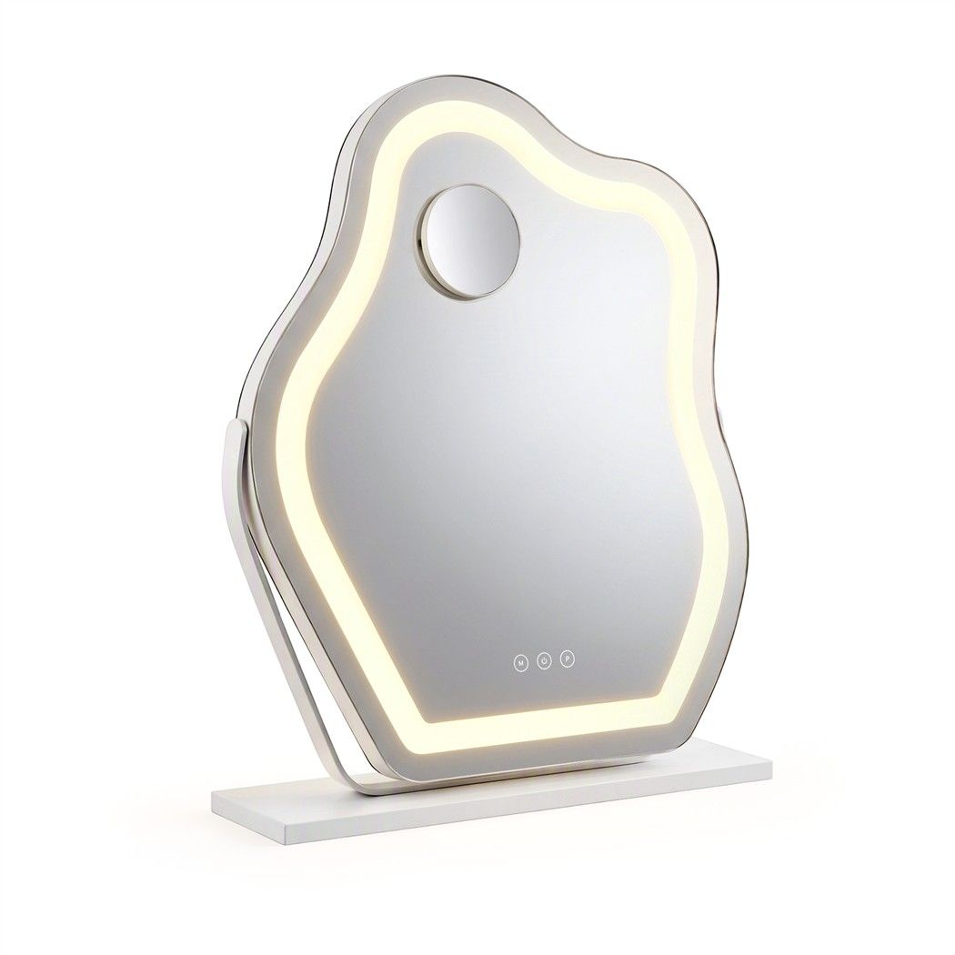 Embellir Makeup Mirror with Lights 10X Magnifier 360 Degree Rotation White